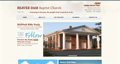 Desktop Screenshot of beaverdambaptist.org