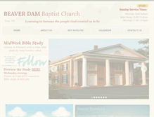 Tablet Screenshot of beaverdambaptist.org